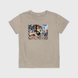 Футболка хлопковая детская Rust-Eater Bisco, цвет: миндальный