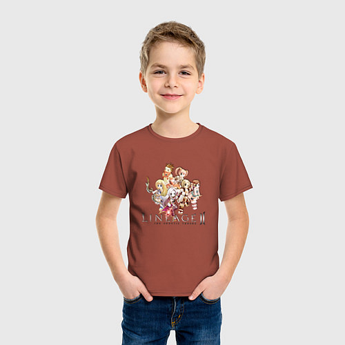 Детская футболка Chibi Lineage 2 / Кирпичный – фото 3