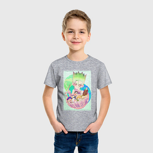 Детская футболка Сэнку и рамэн / Меланж – фото 3