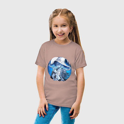Детская футболка Ведьма Ренни / Пыльно-розовый – фото 4