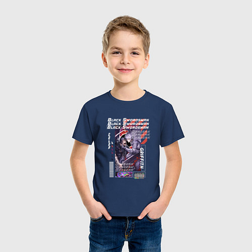 Детская футболка Гатс и Гриффит / Тёмно-синий – фото 3