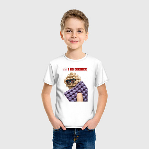 Детская футболка GO - за яйцами / Белый – фото 3