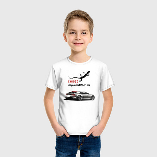 Детская футболка Audi quattro Lizard / Белый – фото 3