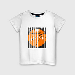 Футболка хлопковая детская Basket Style, цвет: белый