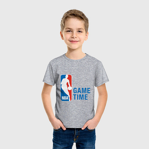 Детская футболка NBA Game Time / Меланж – фото 3