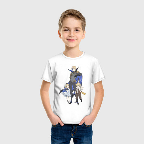 Детская футболка Дайнслейф и маленькие путешественники / Белый – фото 3