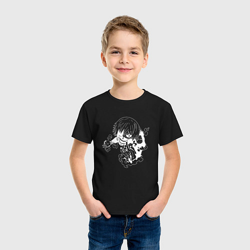 Детская футболка Летящий Гуль / Черный – фото 3