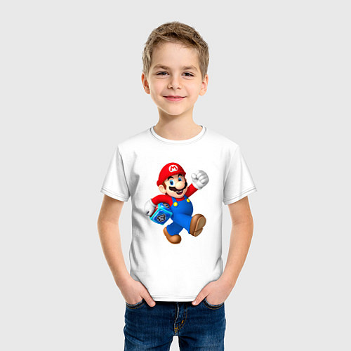 Детская футболка Super Mario Hero! / Белый – фото 3