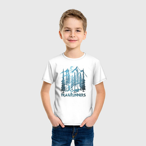 Детская футболка Трэйлраннинг / Белый – фото 3