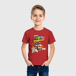 Футболка хлопковая детская Tiger-Bowser Super Mario 3D World, цвет: красный — фото 2