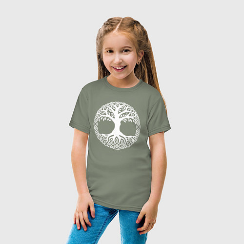 Детская футболка Мировое Дерево Славян / Авокадо – фото 4