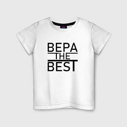 Футболка хлопковая детская ВЕРА THE BEST, цвет: белый