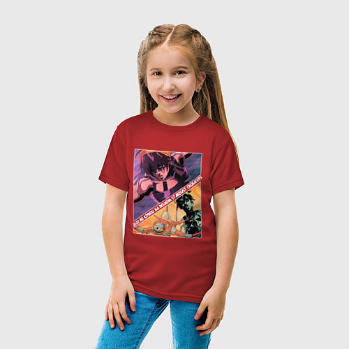 Детская футболка Наранча Гирга из ДжоДжо / Красный – фото 4