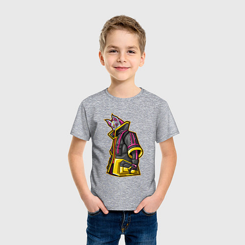 Детская футболка Fortnite Молнии / Меланж – фото 3