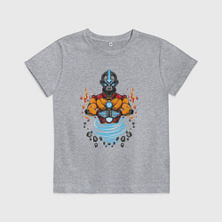 Футболка хлопковая детская Легенда об Аанге -дух, цвет: меланж