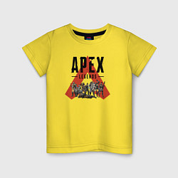 Футболка хлопковая детская Apex Legends - All Star, цвет: желтый