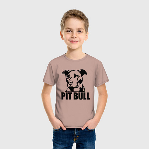 Детская футболка Pit Bull Power / Пыльно-розовый – фото 3