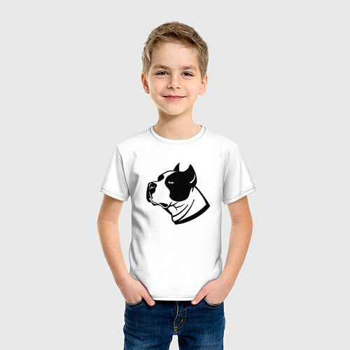 Детская футболка Staffordshire Terrier Muzzle / Белый – фото 3