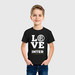 Футболка хлопковая детская Inter Love Classic, цвет: черный — фото 2