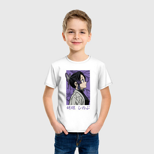 Детская футболка Хашира Шинобу / Белый – фото 3