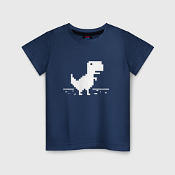 Футболка хлопковая детская Chrome t-rex, цвет: тёмно-синий