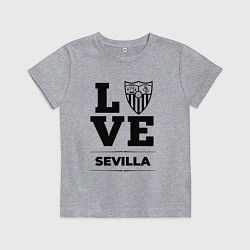 Футболка хлопковая детская Sevilla Love Классика, цвет: меланж