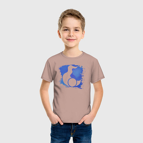 Детская футболка Знак Тзинча пятно / Пыльно-розовый – фото 3