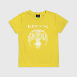 Футболка хлопковая детская ДРЕВО ELDEN RING, цвет: желтый