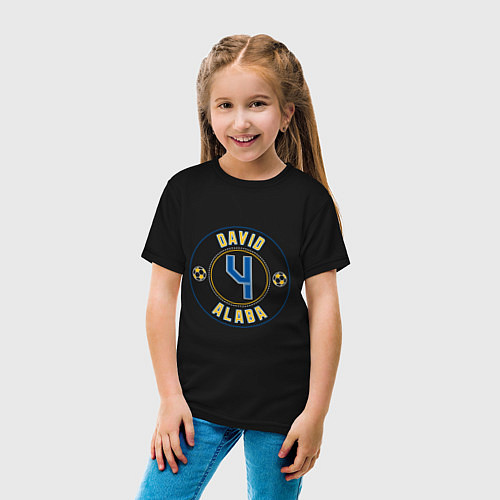 Детская футболка David Alaba / Черный – фото 4