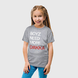 Футболка хлопковая детская Бойзам надо больше ДАККИ, цвет: меланж — фото 2