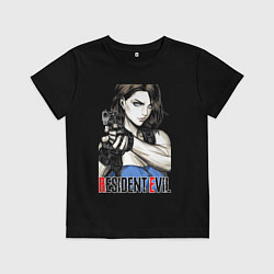 Футболка хлопковая детская Jill RE3, цвет: черный