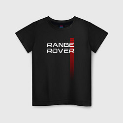 Футболка хлопковая детская RANGE ROVER LAND ROVER, цвет: черный