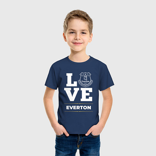 Детская футболка Everton Love Classic / Тёмно-синий – фото 3