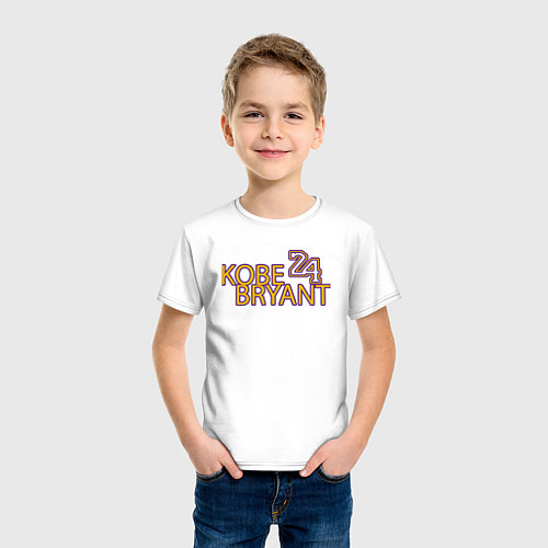 Детская футболка KobeBryant 24 / Белый – фото 3