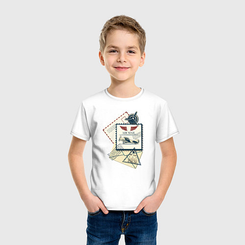 Детская футболка Авиапочта / Белый – фото 3