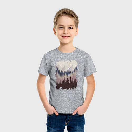 Детская футболка Дикая природа / Меланж – фото 3