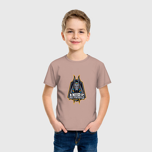 Детская футболка God Anubis / Пыльно-розовый – фото 3