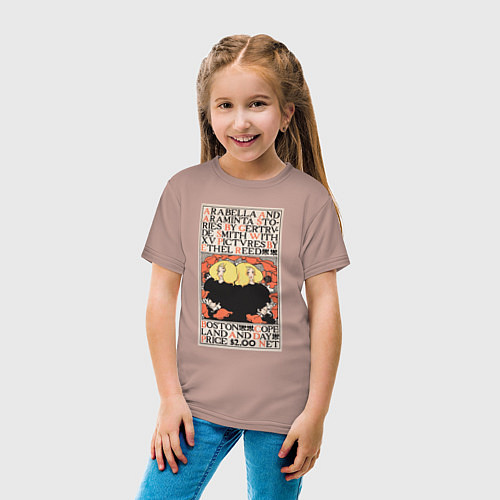Детская футболка Arabella and Araminta Stories Близнецы / Пыльно-розовый – фото 4