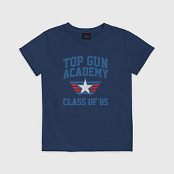 Футболка хлопковая детская TOP GUN Academy Class of 85, цвет: тёмно-синий