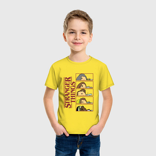 Детская футболка STRANGER THINGS FRIENDS / Желтый – фото 3