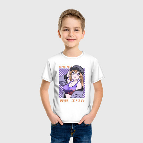 Детская футболка Эрика Амано / Белый – фото 3