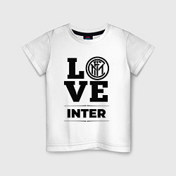 Футболка хлопковая детская Inter Love Классика, цвет: белый
