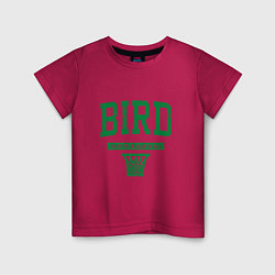 Футболка хлопковая детская Bird - Boston, цвет: маджента