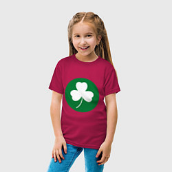 Футболка хлопковая детская Celtics Style, цвет: маджента — фото 2