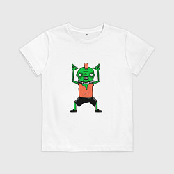 Футболка хлопковая детская MONSTER PUNK, цвет: белый