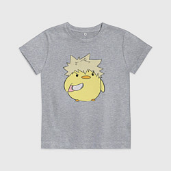 Футболка хлопковая детская Опасный Бакуго My Hero Academia, цвет: меланж