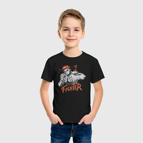 Детская футболка Файтер Баки / Черный – фото 3