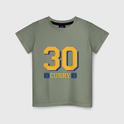 Футболка хлопковая детская 30 Curry, цвет: авокадо