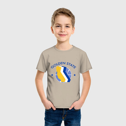 Детская футболка Golden State Game / Миндальный – фото 3