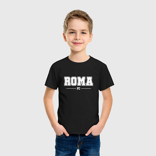 Детская футболка Roma Football Club Классика / Черный – фото 3